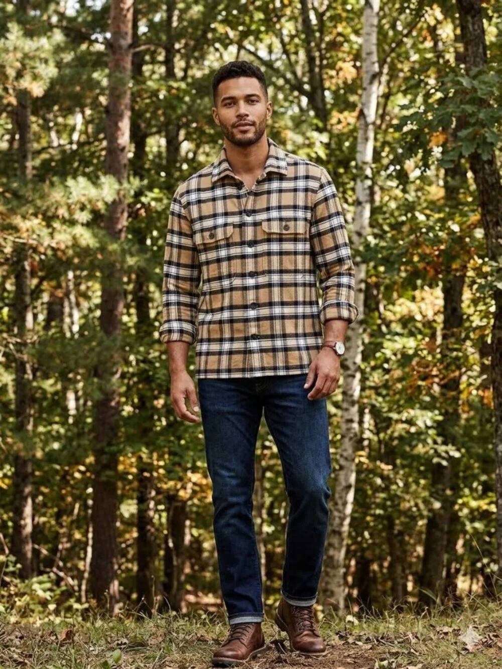 Banana Republic plaid flannel shirt, size XL